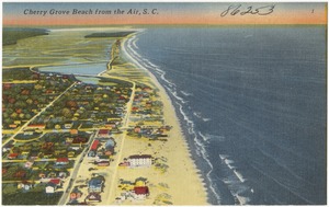 Cherry Grove Beach from the air, S. C.