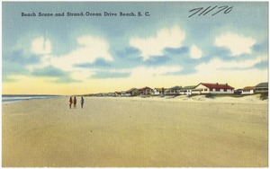Beach scene and strand, Ocean Drive Beach, S. C.