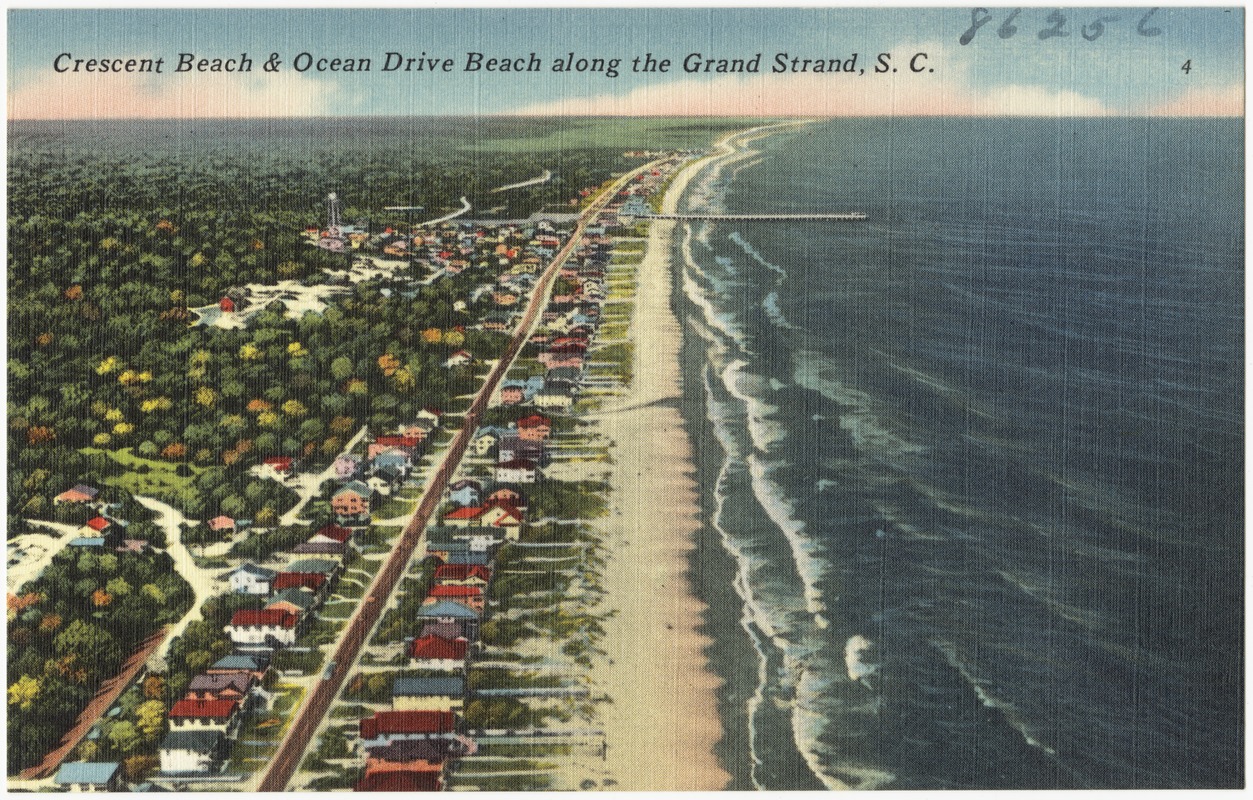 Crescent Beach & Ocean Drive Beach along the grand strand, S. C.