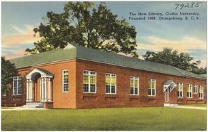 The new library, Claflin University, founded 1869, Orangeburg, S. C.