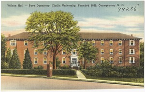 Wilson Hall -- Boys dormitory, Claflin University, founded 1869, Orangeburg, S. C.