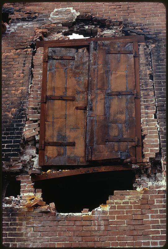 Rear of wool factory and adjoining site