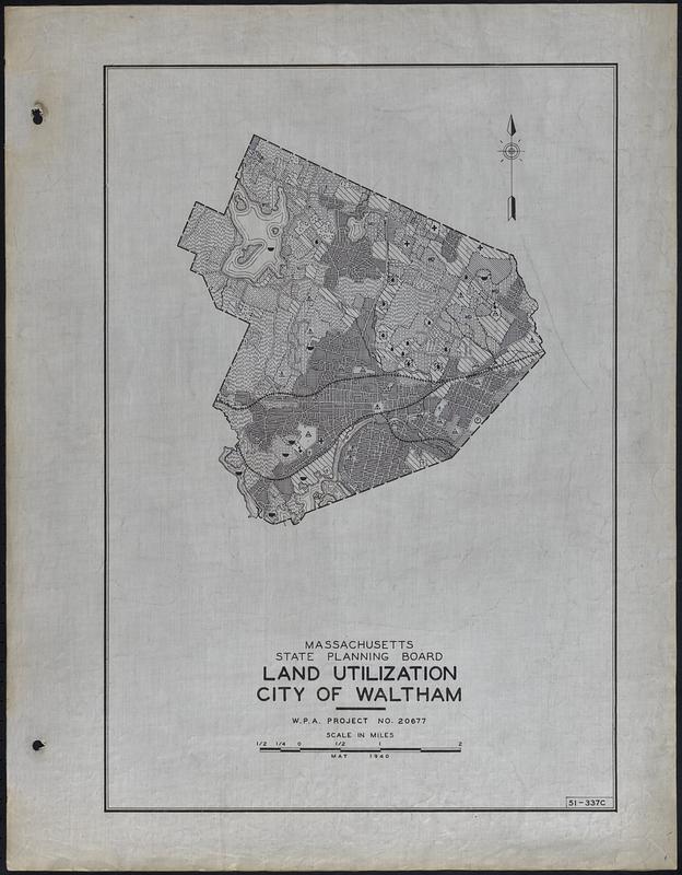 Land Utilization City of Waltham Digital Commonwealth