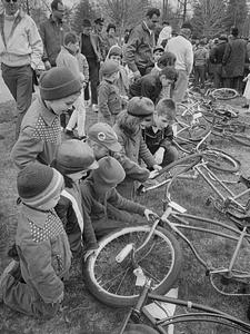 Bicycle auction, Buttonwood Park, New Bedford