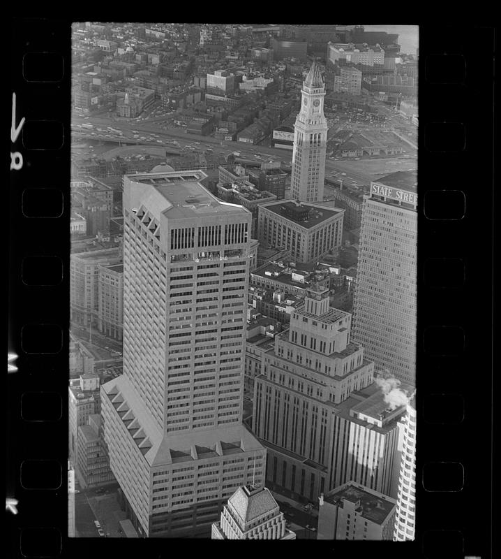 Downtown Boston: First Nat'l Bank & Customs House, downtown Boston