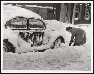 Chestnut St resident digging out.