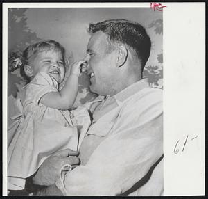 Pat is given Philadelphia Sanford by his 19-month-old daughter Former Wellesley High School star credits wife and daughter for his 13-3 record this season.