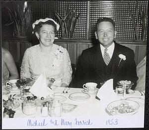 Dinner photo of Michael and Mary Farrick
