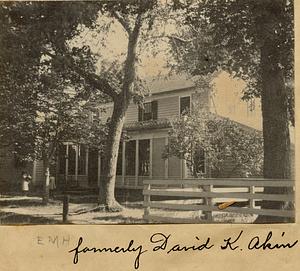 Formerly David K. Akin home, 44 Pleasant St. (side view), South Yarmouth, Mass.