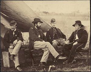 Capt. Pierce, Capt. Page, Capt. Howell & Lieut. Kelly, Headquarters, Army of the Potomac, Va., August 12, 1863
