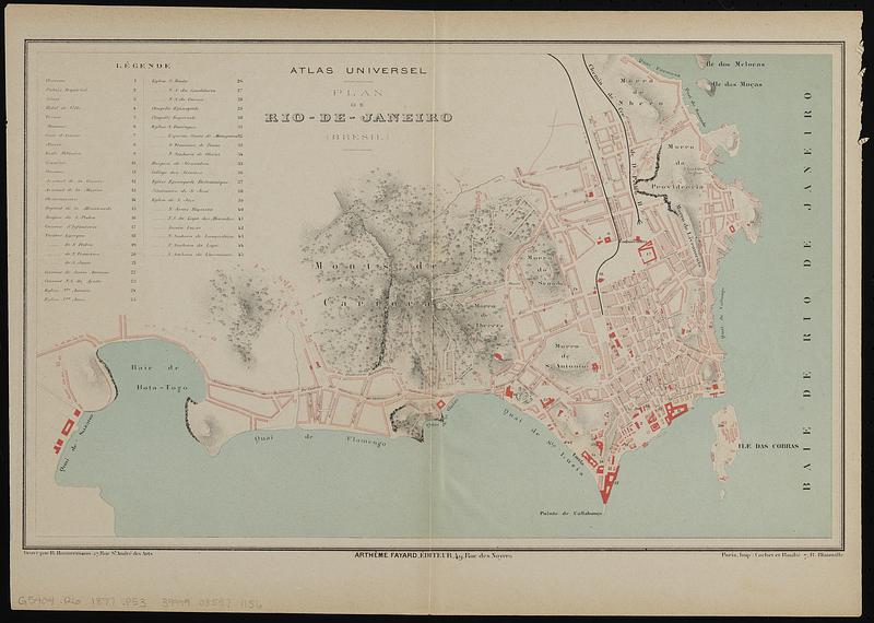 Plan de Rio-de-Janeiro (Bresil)