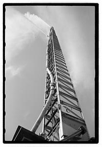 Fire truck and ladder
