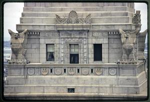 Boston 1998: Detail of the Customs House Tower that is listed on the National Register