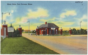 Main gate, Fort Devens, Mass.