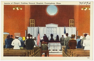 Interior of Chapel, Cushing General Hospital, Framingham, Mass.