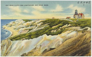 Gay Head Cliffs and Lighthouse, Gay Head, Mass.
