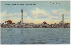 Thatcher's Island, Twin Lights, Gloucester, Mass.