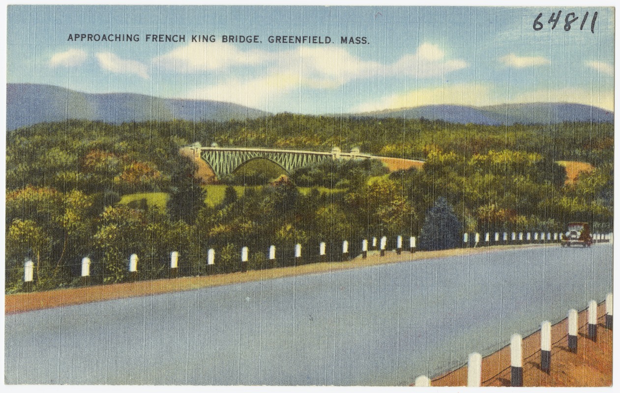 Approaching French King Bridge, Greenfield, Mass.