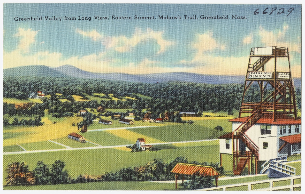 Greenfield Valley from Long View, Eastern Summit, Mohawk Trail, Greenfield, Mass.