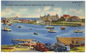 Wychmere Harbor and Snow Inn, Harwichport, Cape Cod, Mass.