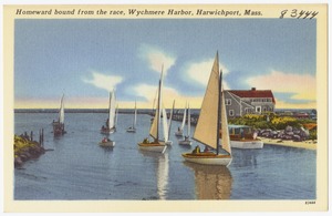 Homeward bound from the race, Wychmere Harbor, Harwichport, Mass.