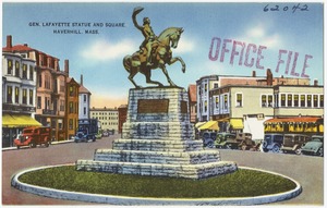 General Lafayette Statue and Square, Haverhill, Mass.