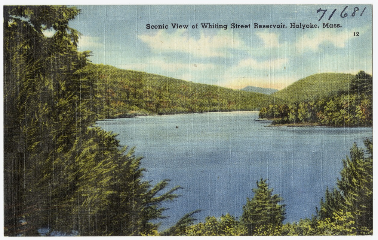 Scenic view of Whiting Street Reservoir, Holyoke, Mass.
