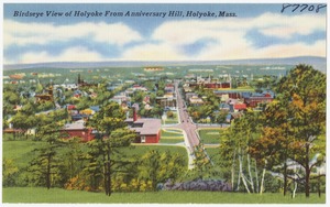 Birdseye view of Holyoke from Anniversary Hill, Holyoke, Mass.