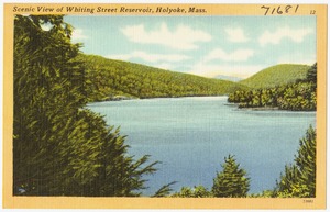 Scenic view of Whiting Street Reservoir, Holyoke, Mass.