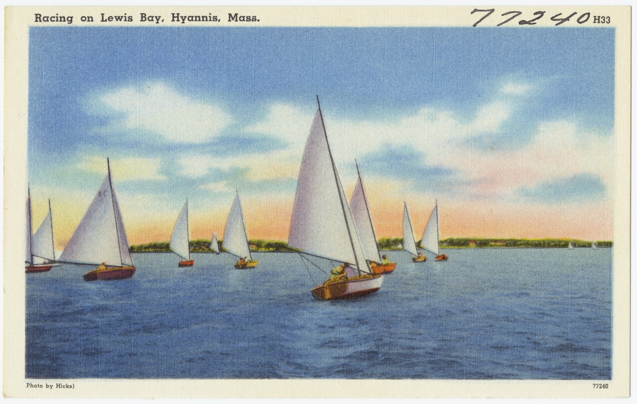Racing on Lewis Bay, Hyannis, Mass.