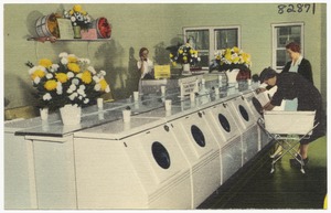 Laundromat, Half Hour Laundry, Self Service, Post Office Alley, Clinton, Iowa
