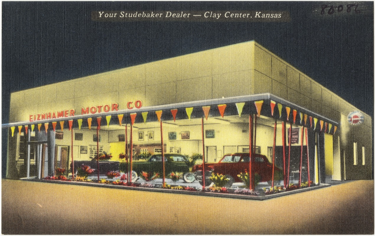 Eiznhamer Motor Co., Your Studebaker Dealer -- Clay Center, Kansas