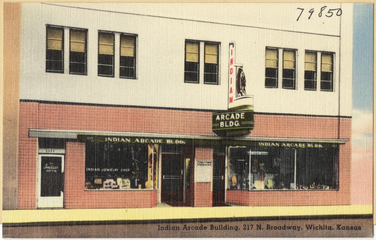 Indian Arcade Building, 217 N. Broadway, Wichita, Kansas