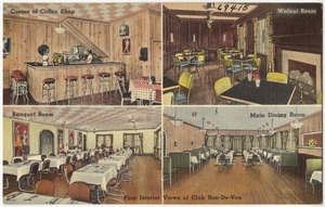 Four interior views of Club Ron-De-Vou