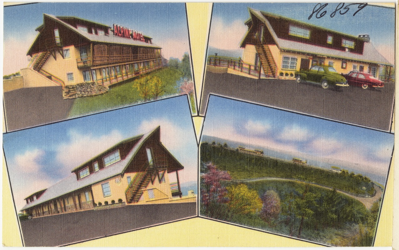 Alpine Motel & Restaurant, between the lakes -- "Fishermans Paradise", overlooking Burkesville, Kentucky