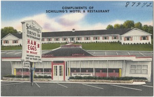 Schilling's Motel & Restaurant, five minutes from Cincinnati on U. S. route 25 & 42, 1939 Dixie Highway, Covington, Ky.