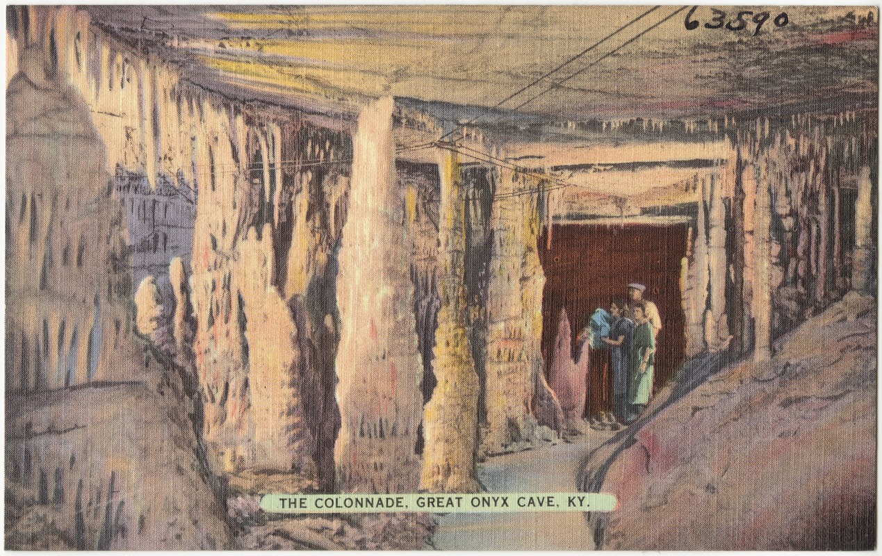 The Colonnade, Great Onyx Cave, KY.