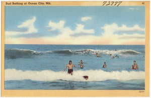 Surf bathing at Ocean City, Md.