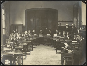 Typing Class, The Royal Normal College for the Blind, England