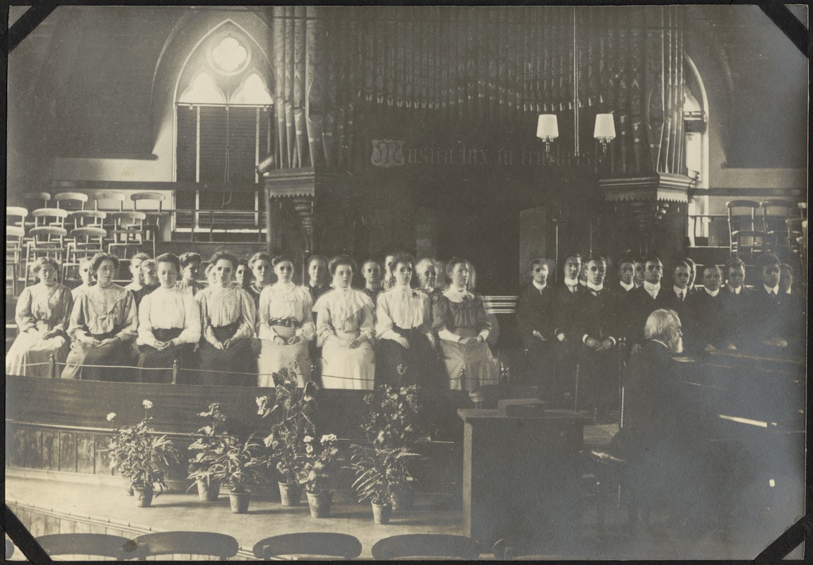 Choir in Gardner Hall, The Royal Normal College for the Blind, England