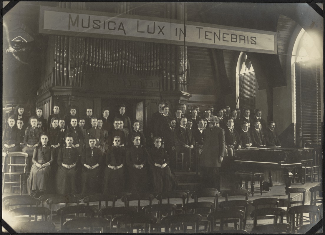 Choir in Gardner Hall, The Royal Normal College for the Blind, England