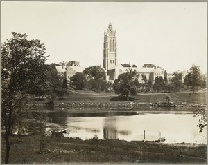 Campus of Perkins School for the Blind from Charles River
