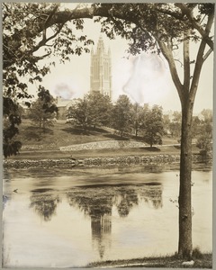 Charles River with Howe Building Tower in Background