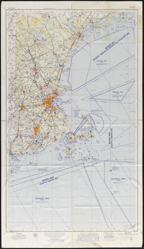 Boston sectional aeronautical chart