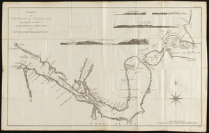 Carte du Detroit de Magellan dans laquelle on a Insere les Observations et les Decouvertes du Capne. Byron, du Capne. Wallis, de du Capne. Carteret