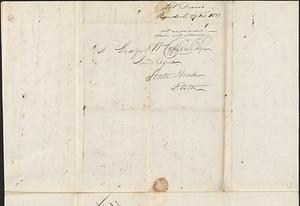 Lot Davis to George Coffin, 27 February 1833