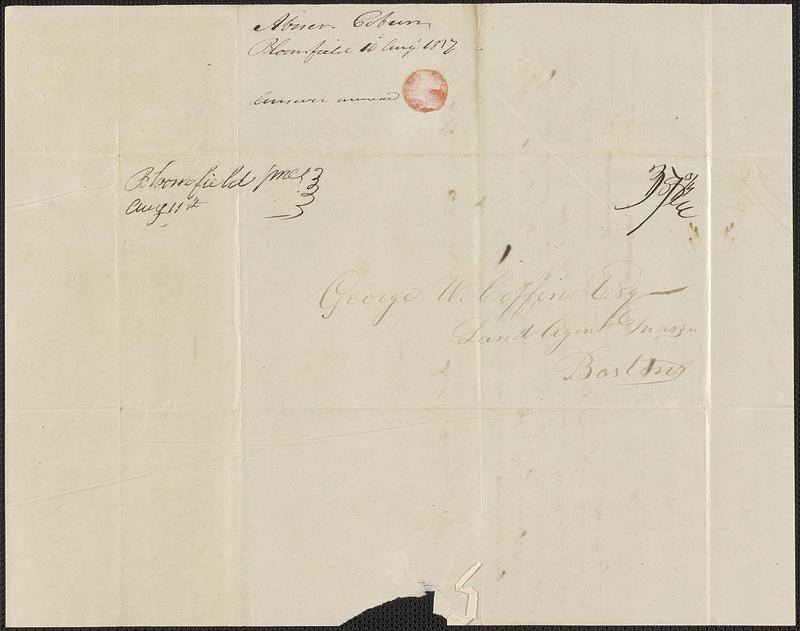 Abner Coburn to George Coffin, 10 August 1837 - Digital Commonwealth