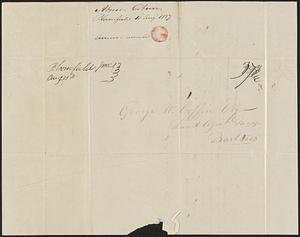 Abner Coburn to George Coffin, 10 August 1837