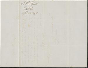 Albert W. Paine to W. A. Harrington, 5 December 1857