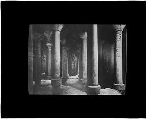 Turkey. Constantinople. Cistern of the thousand and one columns